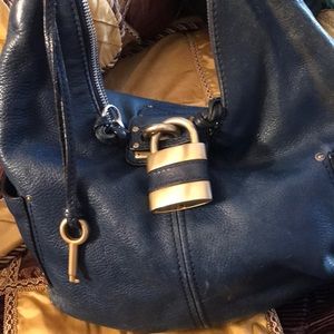 Chloe bag used has key and lock